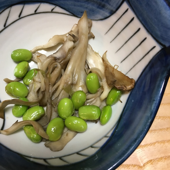 舞茸と枝豆のさっと炒め